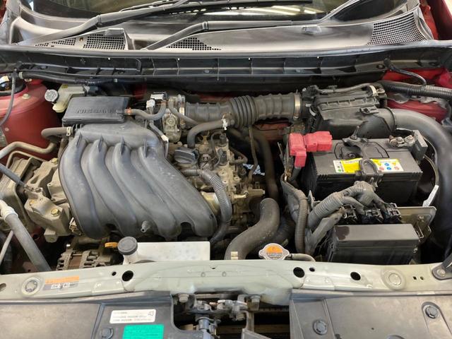 ジューク 15RX 禁煙車 純正ナビフルセグ HIDヘッド 純正OP17インチAW バックカメラ ETC Bluetooth スマートキー オートエアコン オートライト 革巻ステアリング DVD再生(19枚目)