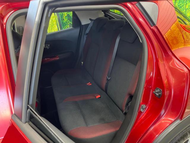 ジューク 15RX 禁煙車 純正ナビフルセグ HIDヘッド 純正OP17インチAW バックカメラ ETC Bluetooth スマートキー オートエアコン オートライト 革巻ステアリング DVD再生(29枚目)