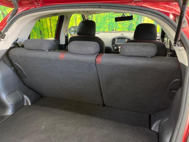 ジューク 15RX 禁煙車 純正ナビフルセグ HIDヘッド 純正OP17インチAW バックカメラ ETC Bluetooth スマートキー オートエアコン オートライト 革巻ステアリング DVD再生(31枚目)