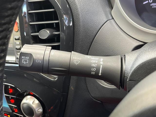 ジューク 15RX 禁煙車 純正ナビフルセグ HIDヘッド 純正OP17インチAW バックカメラ ETC Bluetooth スマートキー オートエアコン オートライト 革巻ステアリング DVD再生(40枚目)