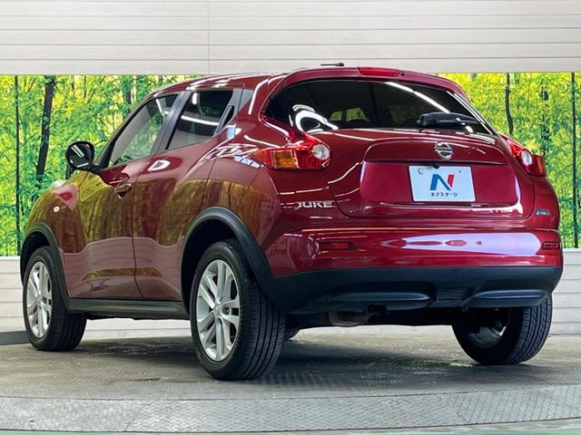 ジューク 15RX 禁煙車 純正ナビフルセグ HIDヘッド 純正OP17インチAW バックカメラ ETC Bluetooth スマートキー オートエアコン オートライト 革巻ステアリング DVD再生(45枚目)