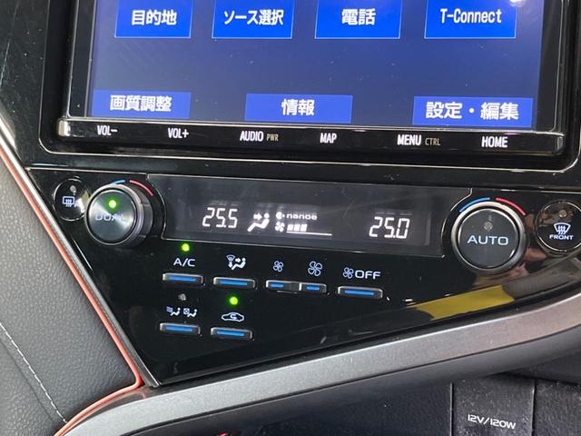 カムリ ＷＳ　禁煙車　純正９型ナビＴＶ　純正ＯＰ１８インチＡＷ　ブラインドスポットモニタ　バックカメラ　セーフティセンス　インテリジェントクリアランスソナー　ＬＥＤヘッド　半革シート　パワーシート　ＥＴＣ（10枚目）