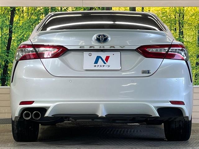 カムリ ＷＳ　禁煙車　純正９型ナビＴＶ　純正ＯＰ１８インチＡＷ　ブラインドスポットモニタ　バックカメラ　セーフティセンス　インテリジェントクリアランスソナー　ＬＥＤヘッド　半革シート　パワーシート　ＥＴＣ（17枚目）