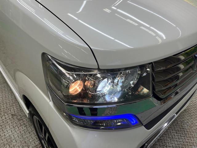 N-BOXカスタム G SSパッケージ 禁煙車 ナビフルセグ 両側電動ドア HIDヘッド 純正14インチAW Bluetooth スマートキー オートエアコン オートライト 革巻ステアリング ステアリングリモコン DVD再生(50枚目)