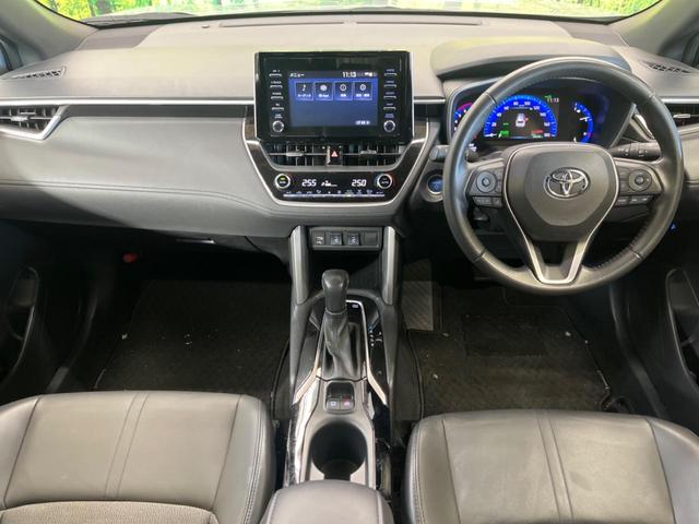 カローラクロス ハイブリッド　Ｚ　禁煙車　純正ディスプレイオーディオ　バックカメラ　セーフティセンス　ＬＥＤヘッド　シーケンシャルターンランプ　純正１８インチＡＷ　ハンズフリー電動バックドア　半革シート　パワーシート　シートヒーター（2枚目）