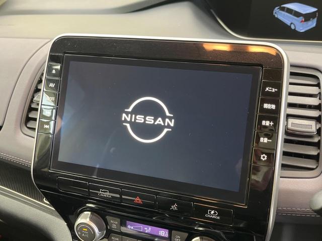 セレナ ｅ－パワー　ハイウェイスターＶ　禁煙車　純正１０型ナビＴＶ　純正１１型後席モニター　アラウンドビューモニタ　衝突軽減　プロパイロット　両側電動ドア　アダプティブＬＥＤヘッド　純正ＯＰ１６インチＡＷ　カプロンシート　後席オートエアコン（3枚目）