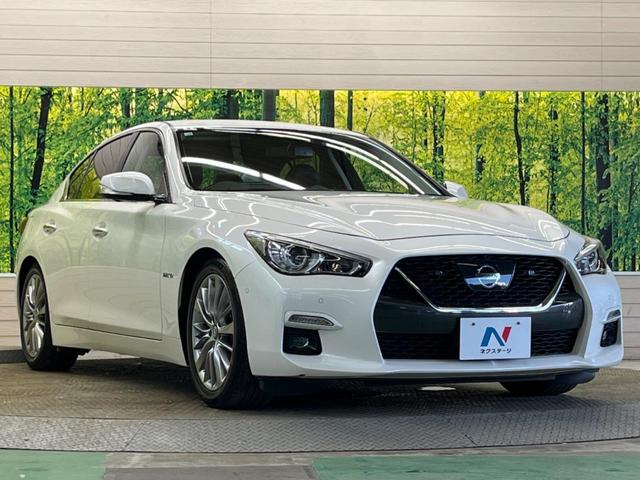 スカイライン ハイブリッド GT 後期型 禁煙車 メーカー8型ナビTV アラウンドビューモニタ プロパイロット2.0 黒内装 LEDヘッド 純正18インチAW 半革シート パワーシート 後側方車両検知警告 フロント/バックソナー(16枚目)