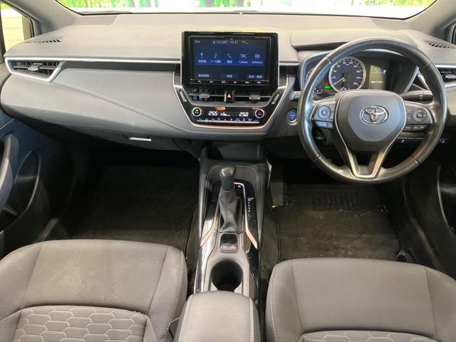 カローラスポーツ ハイブリッドＧ　禁煙車　純正９型ナビＴＶ　バックカメラ　セーフティセンス　レーダークルーズ　ブラインドスポットモニタ　インテリジェントクリアランスソナー　ＬＥＤヘッド　１６インチＡＷ　Ｂｌｕｅｔｏｏｔｈ　ＤＶＤ再生（2枚目）