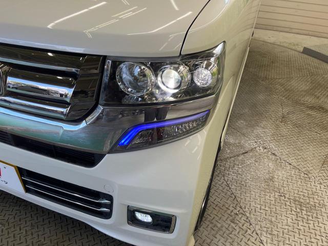 Ｎ－ＢＯＸカスタム Ｇ　ターボＳＳパッケージ　禁煙車　ナビフルセグ　両側電動ドア　バックカメラ　衝突被害軽減　ＨＩＤヘッド　純正１５インチＡＷ　半革シート　シートヒーター　コーナーセンサ　革巻ステアリング　後席シートスライド／リクライニングシート（54枚目）