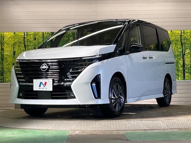 セレナ ｅ－パワー　ハイウェイスターＶ　登録済未使用車　２トーンカラー　１２．３型コネクトナビＴＶ　アラウンドビューモニタ　両側ハンズフリー電動ドア　衝突軽減　ナビリンクプロパイロット　ＥＴＣ２．０　後側方車両検知警告　後席オートエアコン（56枚目）