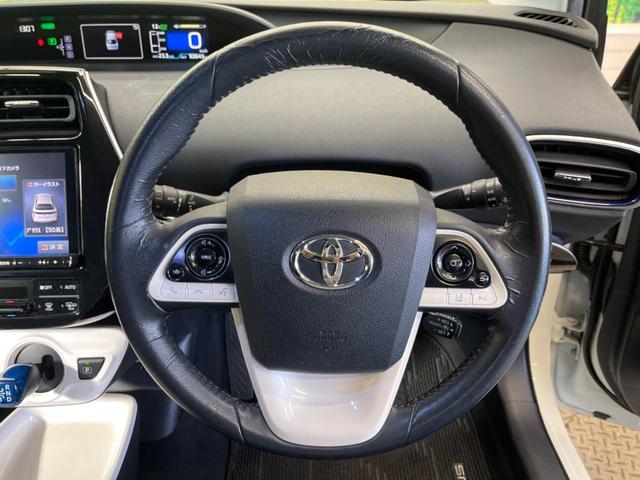 プリウス Ａツーリングセレクション　禁煙車　ＢＩＧ－Ｘ９型ナビＴＶ　バックカメラ　セーフティセンス　レーダークルーズ　ブラインドスポットモニタ　インテリジェントクリアランスソナー　黒合皮シート（5枚目）