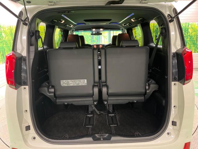 アルファード ２．５Ｓ　タイプゴールド　禁煙車　純正９型ナビＴＶ　純正１２．１型後席モニター　三眼ＬＥＤ　バックカメラ　セーフティセンス　インテリジェントクリアランスソナー　両側電動ドア　電動バックドア　半革シート　ウッドコンビステアリング（38枚目）