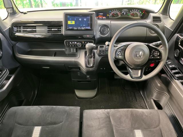 N-BOXカスタム L 禁煙車 ナビTV 両側電動ドア バックカメラ ホンダセンシング 渋滞追従アダプティブクルーズ リアパーキングセンサ 電動パーキングブレーキ シートヒーター 後席サンシェード DVD再生(2枚目)