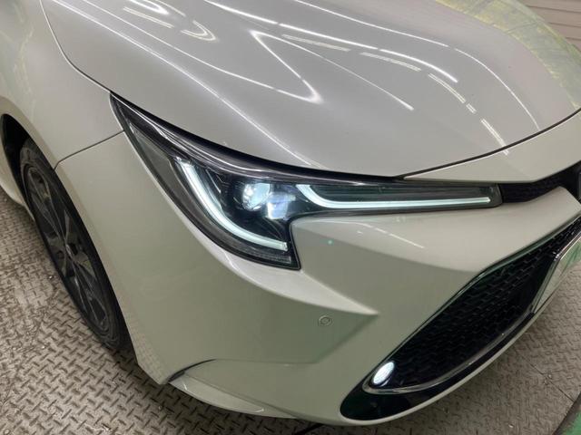 カローラツーリング ハイブリッド　ダブルバイビー　禁煙車　純正９型ナビ　バックカメラ　セーフティセンス　ブラインドスポットモニタ　シートヒーター　ステアリングヒーター　ＬＥＤデイライト　純正１７インチＡＷ　半革シート　ＡｐｐｌｅＣａｒＰｌａｙ　ＥＴＣ（12枚目）