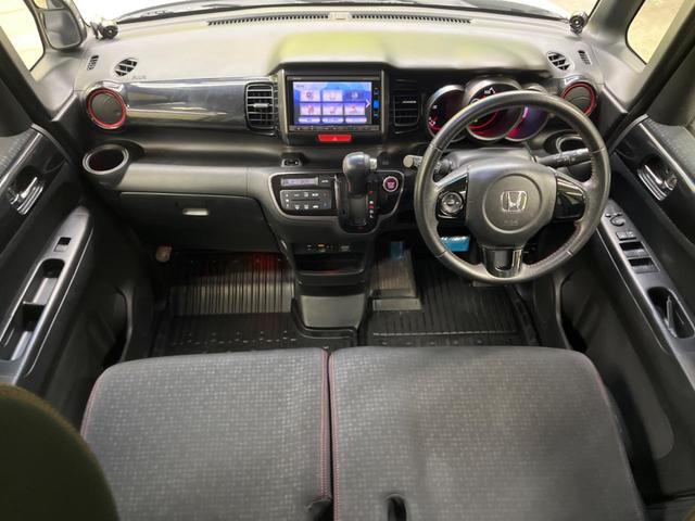 N-BOXカスタム 2トーンカラースタイル G・Lパッケージ 禁煙車 純正ナビフルセグ バックカメラ 両側電動ドア 衝突被害軽減システム ビルトインETC スマートキー HIDヘッド 純正14インチAW オートライト オートエアコン Bluetooth CD(2枚目)