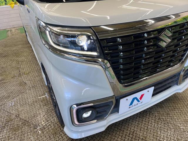 スペーシアカスタム ハイブリッドXSターボ 禁煙車 10型Androidディスプレイ 両側電動ドア セーフティサポート LEDヘッド 純正15インチAW クルーズコントロール 半革シート シートヒーター 後席サーキュレーター/サンシェード(12枚目)