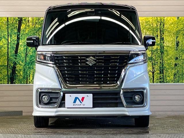 スペーシアカスタム ハイブリッドXSターボ 禁煙車 10型Androidディスプレイ 両側電動ドア セーフティサポート LEDヘッド 純正15インチAW クルーズコントロール 半革シート シートヒーター 後席サーキュレーター/サンシェード(14枚目)