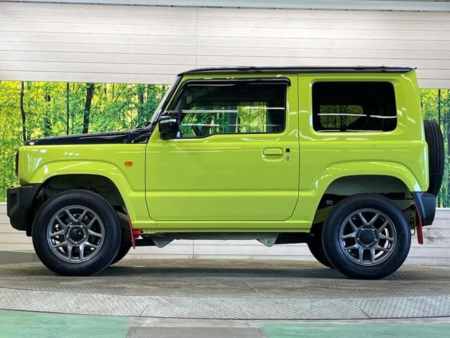 ジムニー ＸＣ　４ＷＤ　禁煙車　セーフティサポート　２トーンカラー　クルーズコントロール　ＬＥＤヘッド　シートヒーター　クリアランスソナー　スマートキー　オートマチックハイビーム　純正革巻ハンドル　純正１６インチＡＷ（27枚目）