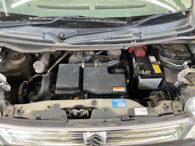 ワゴンＲスティングレー Ｘ　禁煙車　ＨＩＤヘッド　純正１４インチＡＷ　スマートキー　オートエアコン　ＥＴＣ　エネチャージ　革巻ステアリング　電動格納ドアミラー　アイドリングストップ　ＣＤオーディオ　ＵＳＢ／ＡＵＸ接続（19枚目）