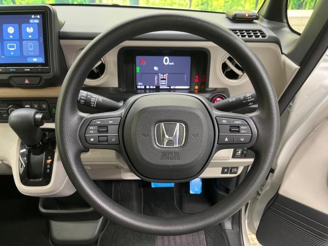 Ｎ－ＢＯＸ ベースグレード　禁煙車　純正８型ナビ　バックカメラ　電動スライドドア　ホンダセンシング　渋滞追従アダプティブクルーズ　ＬＥＤヘッド　電動パーキングブレーキ　パーキングセンサ　ＡｐｐｌｅＣａｒＰｌａｙ　ＥＴＣ（5枚目）