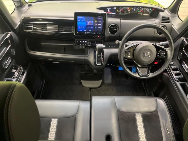 Ｎ－ＢＯＸカスタム Ｌターボ　禁煙車　８型ナビフルセグ　両側電動ドア　バックカメラ　ホンダセンシング　アダプティブクルーズ　パーキングセンサ　ＬＥＤヘッド　純正１５インチＡＷ　半革シート　シートヒーター　ＥＴＣ　Ｂｌｕｅｔｏｏｔｈ（2枚目）
