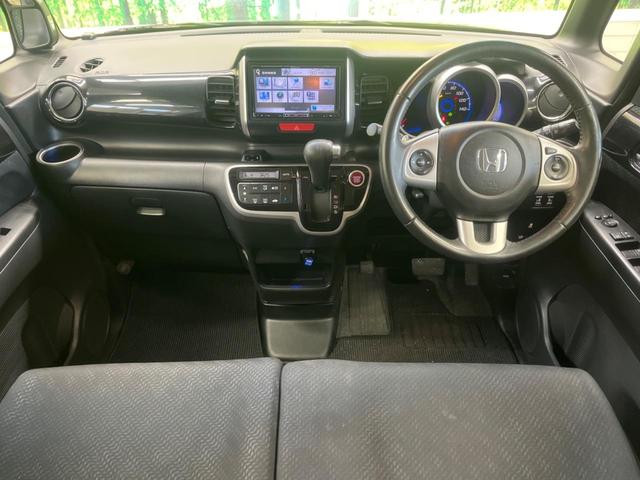 Ｎ－ＢＯＸカスタム Ｇ・ターボＡパッケージ　禁煙車　ナビフルセグ　両側電動ドア　バックカメラ　衝突被害軽減　クルーズコントロール　ＨＩＤヘッド　純正１５インチＡＷ　ＥＴＣ　サイド／カーテンエアバッグ　革巻ステアリング　４スピーカー　ＤＶＤ再生（2枚目）