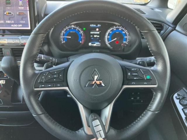 デリカミニ Tプレミアム 保証書/社外 10インチ SDナビ/デジタルインナーミラー/イーアシスト(ミツビシ)/両側電動スライドドア/シートヒーター 前席/全方位モニター/車線逸脱防止支援システム/シート ハーフレザー(14枚目)