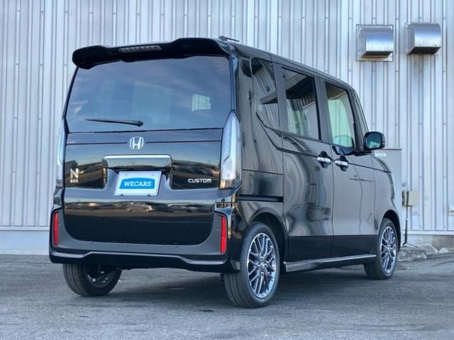 Ｎ－ＢＯＸカスタム ターボ　保証書／純正　８インチ　ナビ／ホンダセンシング／両側電動スライドドア／シートヒーター　前席／車線逸脱防止支援システム／届出済未使用車／ヘッドランプ　ＬＥＤ／Ｂｌｕｅｔｏｏｔｈ接続／ＥＢＤ付ＡＢＳ（3枚目）