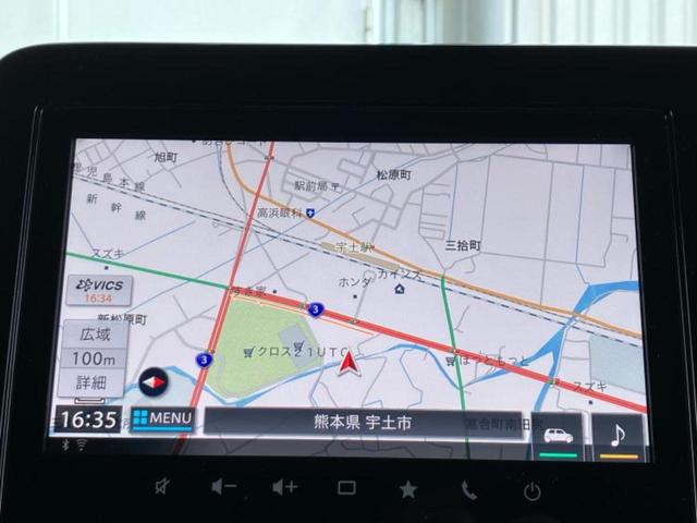 スペーシアカスタム ハイブリッドＸＳ　新品タイヤ／保証書／ディスプレイオーディオ＋ナビ９インチ／セーフティサポート（スズキ）／両側電動スライドドア／シートヒーター　前席／全方位モニター／車線逸脱防止支援システム　衝突被害軽減システム（9枚目）