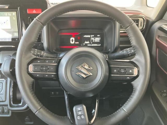 スペーシアカスタム ハイブリッドＸＳ　保証書／社外　８インチ　ＳＤナビ／セーフティサポート（スズキ）／両側電動スライドドア／シートヒーター　前席／車線逸脱防止支援システム／シート　ハーフレザー／ヘッドランプ　ＬＥＤ　衝突被害軽減システム（14枚目）