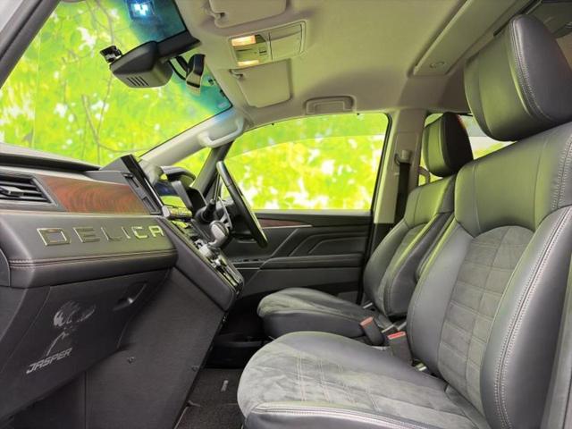 デリカＤ：５ ４ＷＤジャスパー　社外　１１インチ　ＳＤナビ／フリップダウンモニター　社外　１０．１インチ／イーアシスト（ミツビシ）／両側電動スライドドア／マルチアラウンドモニター／車線逸脱防止支援システム／シート　ハーフレザー（7枚目）
