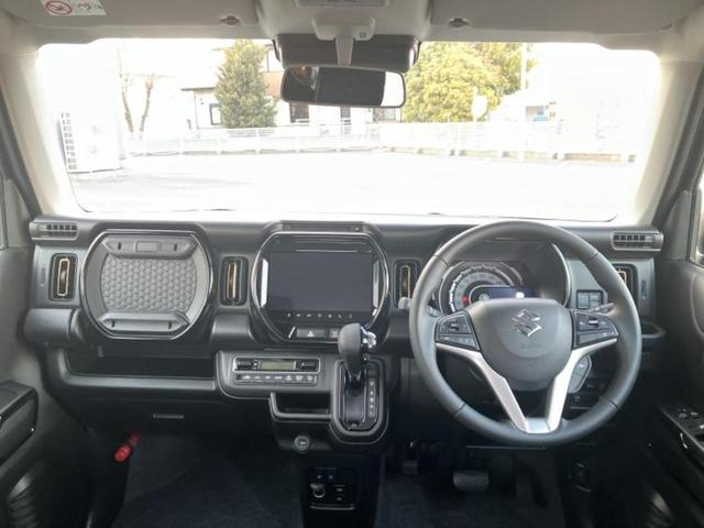 ハスラー ハイブリッドＸ　保証書／純正　９インチ　メモリーナビ／セーフティサポート（スズキ）／シートヒーター　前席／全方位モニター／車線逸脱防止支援システム／ヘッドランプ　ＬＥＤ／Ｂｌｕｅｔｏｏｔｈ接続／ＥＢＤ付ＡＢＳ（4枚目）