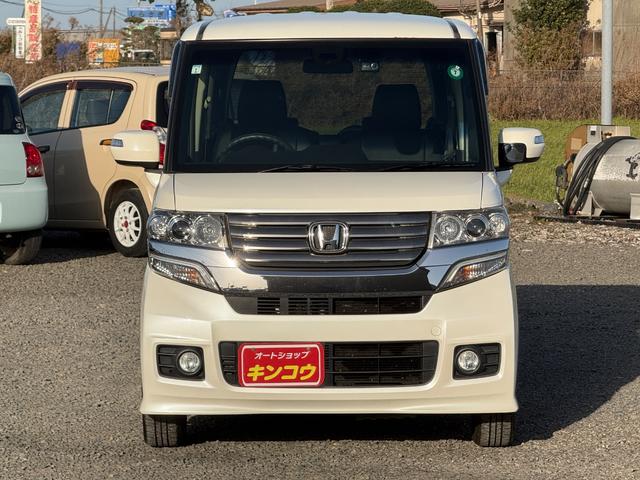 N-BOXカスタム G SSパッケージ ドライブレコーダー 両側電動スライドドア TV 衝突被害軽減システム オートライト HID スマートキー アイドリングストップ 電動格納ミラー CVT 盗難防止システム ABS ESC CD(12枚目)