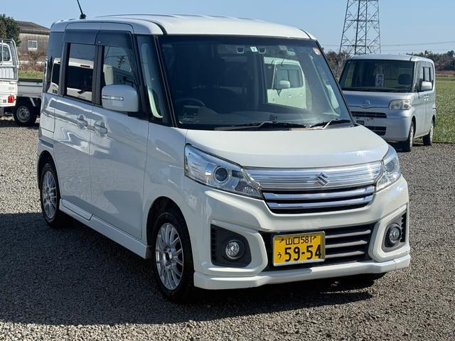 スペーシアカスタム GS ETC 両側スライド・片側電動 ナビ TV レーンアシスト 衝突被害軽減システム HID スマートキー アイドリングストップ 電動格納ミラー シートヒーター ベンチシート CVT 盗難防止システム(13枚目)