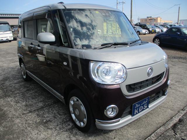 ムーヴキャンバス Ｇメイクアップリミテッド　ＳＡＩＩＩ　純正メモリーナビ・全方位カメラ・ナビ連動前後ドライブレコーダー・ＥＴＣ車載器・両側電動スライドドア・衝突回避軽減ブレーキ・誤発進抑制機能・ツートンカラ（3枚目）