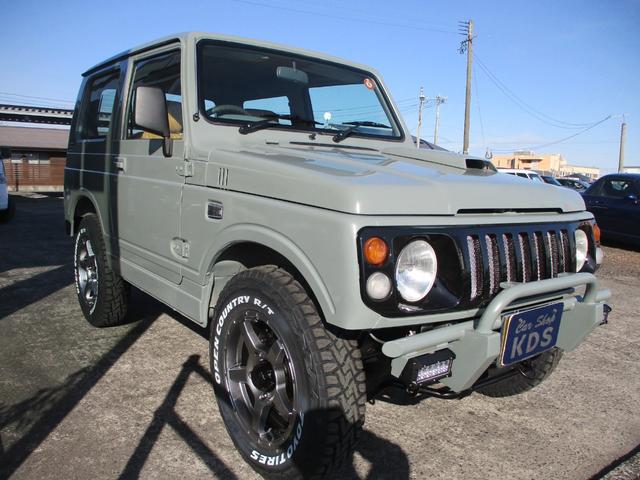 ジムニー 　ワイルドウインド　全面塗装済み　シート張り替え　前後社外バンパー　社外グリル　社外アルミホイール　ホワイトレタータイヤ全て卸したて　ナンバー移動　足回り塗装（3枚目）