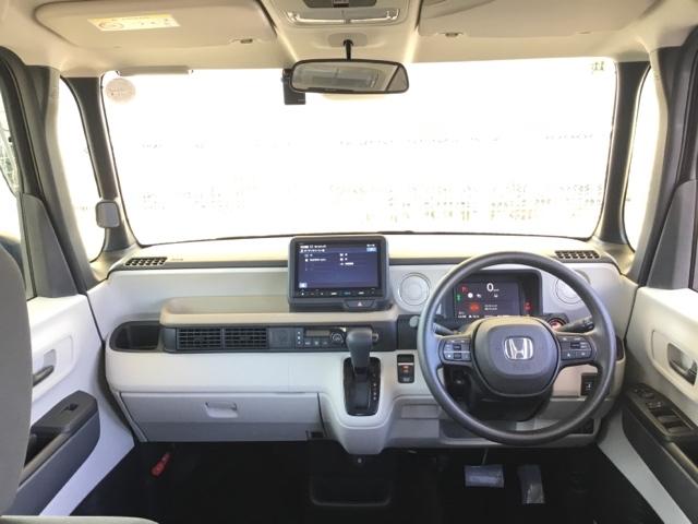 N-BOX ベースグレード デモカー 両側電動スライドドア 純正ナビ フルセグ 前後ドラレコ シートヒーター 衝突軽減システム スマートキ- カーテンエアバック イモビライザー ECOモード 横滑り防止 オートクルーズ 地デジ(2枚目)