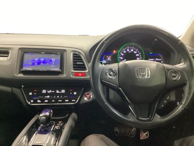 ヴェゼル ハイブリッドZ あんしんパッケージ クルコン 社外ナビ フルセグ ETC シートヒーター Rカメ スマキー LEDランプ シ-トヒ-タ- サイドカーテンエアバック 運転席助手席エアバッグ VSA パワーステアリング(3枚目)