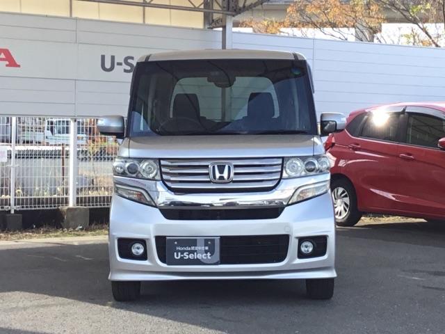 N-BOXカスタム GターボSSパッケージ 両側電動スライドドア クルコン バックカメラ 純正ナビ ワンセグ ETC Bモニター スマートエントリー VSA 盗難防止システム AAC ナビTV オートクルーズコントロール パワステ Wエアバッグ(6枚目)