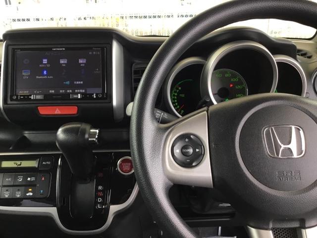 N-BOX GSSパッケージ 両側電動スライドドア リアカメラ 社外ナビ ETC W電動ドア Iストップ ダブルエアバック TVナビ イモビ 地デジ スマートキー&プッシュスタート DVD視聴可 ベンチシ-ト フルオートエアコン(3枚目)