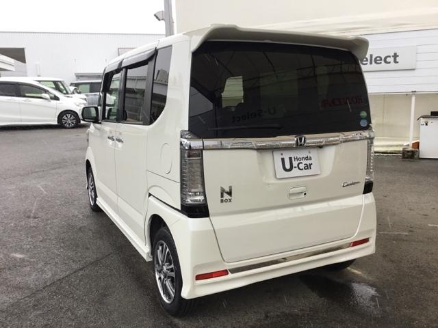 Ｎ－ＢＯＸカスタム Ｇ・Ｌパッケージ　片側電動スライドドア　ＥＴＣ　リアカメラ　ＨＩＤ　アイドリングストップ車　ナビ・ＴＶ　スマキ－　フロントベンチシート　地デジＴＶ　パワーウィンドウ　片側電動両側スライドドア　盗難防止システム　パワステ（7枚目）