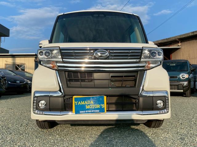 タント カスタムＸ　トップエディションＳＡＩＩＩ　純正ナビ　ＴＶ　地デジ　パワースライドドア　Ｂモニター　ハーフレザー　Ｄ席シートヒーター　ＬＥＤヘッドライト　スマートキー　プッシュスタート（3枚目）
