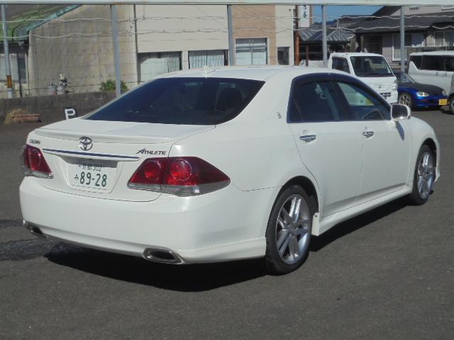 クラウン アスリート　スペシャルナビパッケージ　純正ナビＴＶ（ＣＤ／ＤＶＤ再生確認済み）＋バックモニター　クルーズコントロール　スマートキー　エンジンプッシュスタート　ＨＩＤヘッドライト　オートライト　ビルトインタイプＥＴＣ　前後ドライブレコーダー（64枚目）