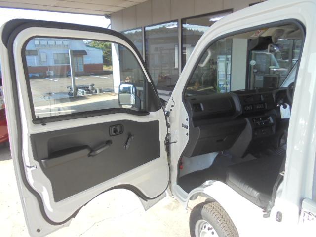 ハイゼットトラック スタンダード 2WD フロア5速ミッション 衝突被害軽減ブレーキ エアコンパワステ エア-バッグ ABS オートライト パーキングセンサー FMAMラジオ 新車保証書・取説 室内ルームクリーニング済(3枚目)