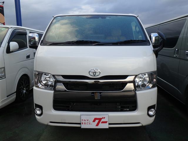 ハイエースバン スーパーＧＬ　ダークプライムＩＩ　前後ドライブレコーダー　ＥＴＣ　全方位カメラ　ベッドキット　ナビ　ＬＥＤヘッドライト　ブレーキサポート　レーンサポート　ソナー　両側電動スライドドア　オートマチックハイビーム　電動格納ミラー（4枚目）