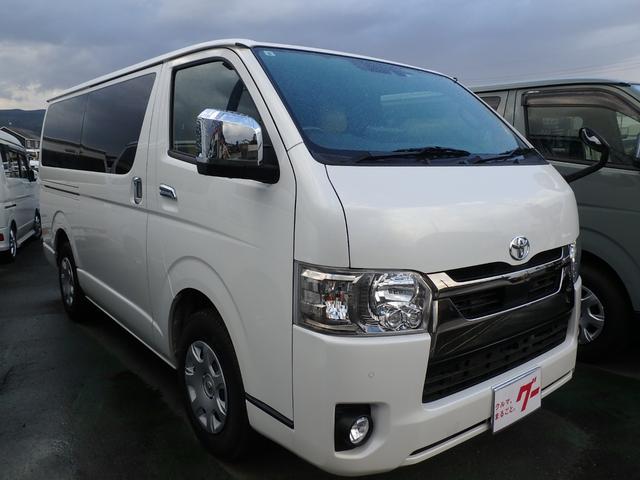 ハイエースバン スーパーＧＬ　ダークプライムＩＩ　前後ドライブレコーダー　ＥＴＣ　全方位カメラ　ベッドキット　ナビ　ＬＥＤヘッドライト　ブレーキサポート　レーンサポート　ソナー　両側電動スライドドア　オートマチックハイビーム　電動格納ミラー（7枚目）