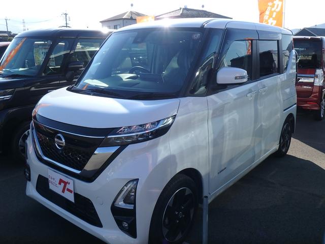 ルークス ハイウェイスター　Ｘ　全方位カメラ　ナビ　ブレーキサポート　レーンサポート　ソナー　アイドリングストップ　左側電動スライドドア　スマートキー　プッシュスタート　オートライト　オートエアコン　サイドＷエアバッグ（3枚目）