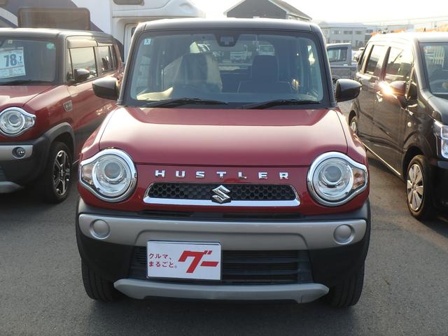 ハスラー Ｇ　オプション装着車　ＥＴＣ　ナビ　バックカメラ　ブレーキサポート　アイドリングストップ　ＨＩＤヘッドライト　Ｒシートヒーター　スマートキー　プッシュスタート　オートライト　オートエアコン　Ｗエアバッグ（4枚目）