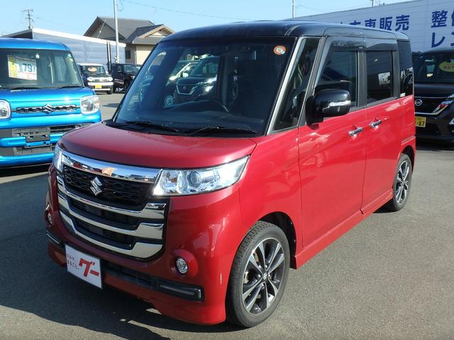 スペーシアカスタム 　Ｚ　ターボ　ナビ　バックカメラ　ブレーキサポート　レーンサポート　クルーズコントロール　ハンドルシフト　両側電動スライドドア　アイドリングストップ　Ｒシートヒーター　オートライト　オートエアコン（3枚目）