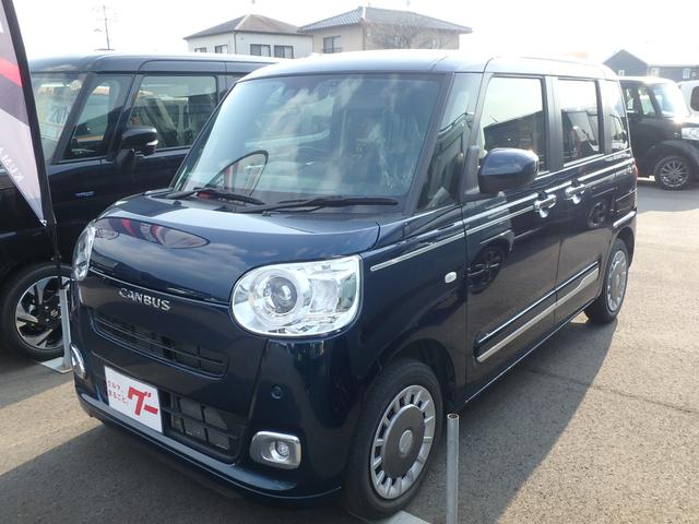 ムーヴキャンバス セオリーＧ　ドライブレコーダー　ＥＴＣ　ナビ　バックカメラ　ＬＥＤヘッドライト　ブレーキサポート　レーンサポート　ソナー　両側電動スライドドア　アイドリングストップ　スマートキー　Ｗシートヒーター　オートライト（3枚目）